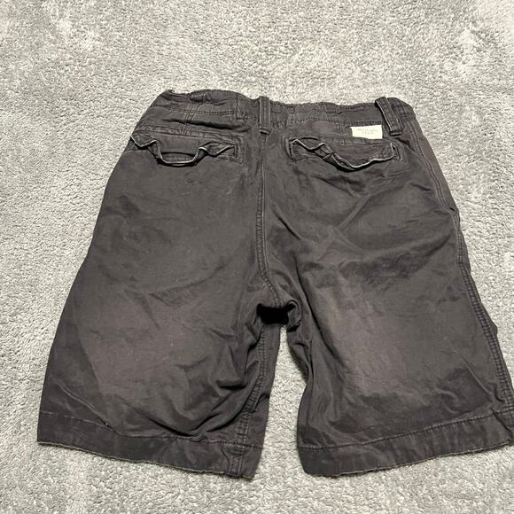 Abercrombie & Fitch Cargo Shorts Mens 30 Blue Gray Button Fly Baggy - Picture 3 of 8